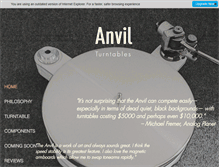 Tablet Screenshot of anvilturntables.com